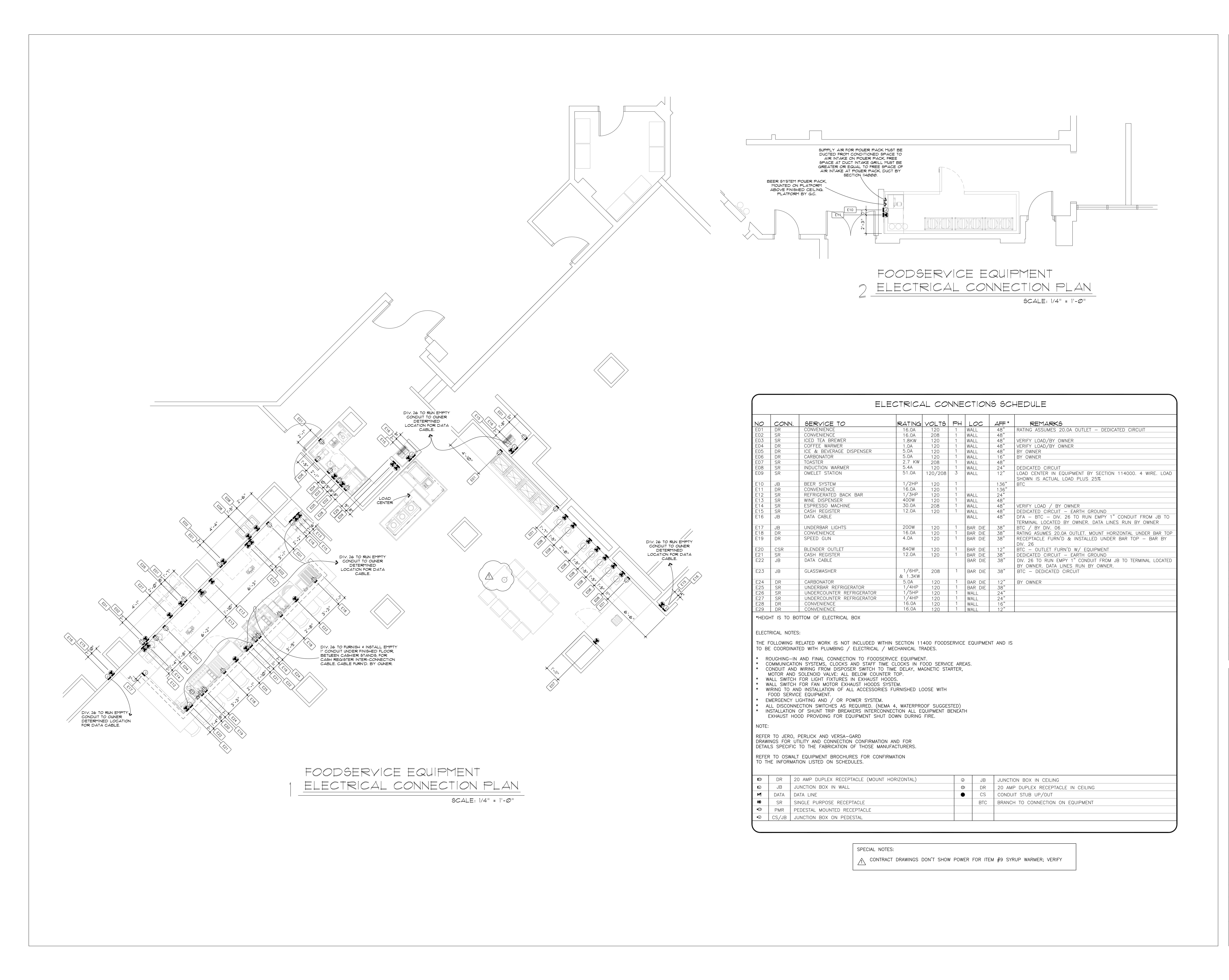 Foodservice Electrical Plan