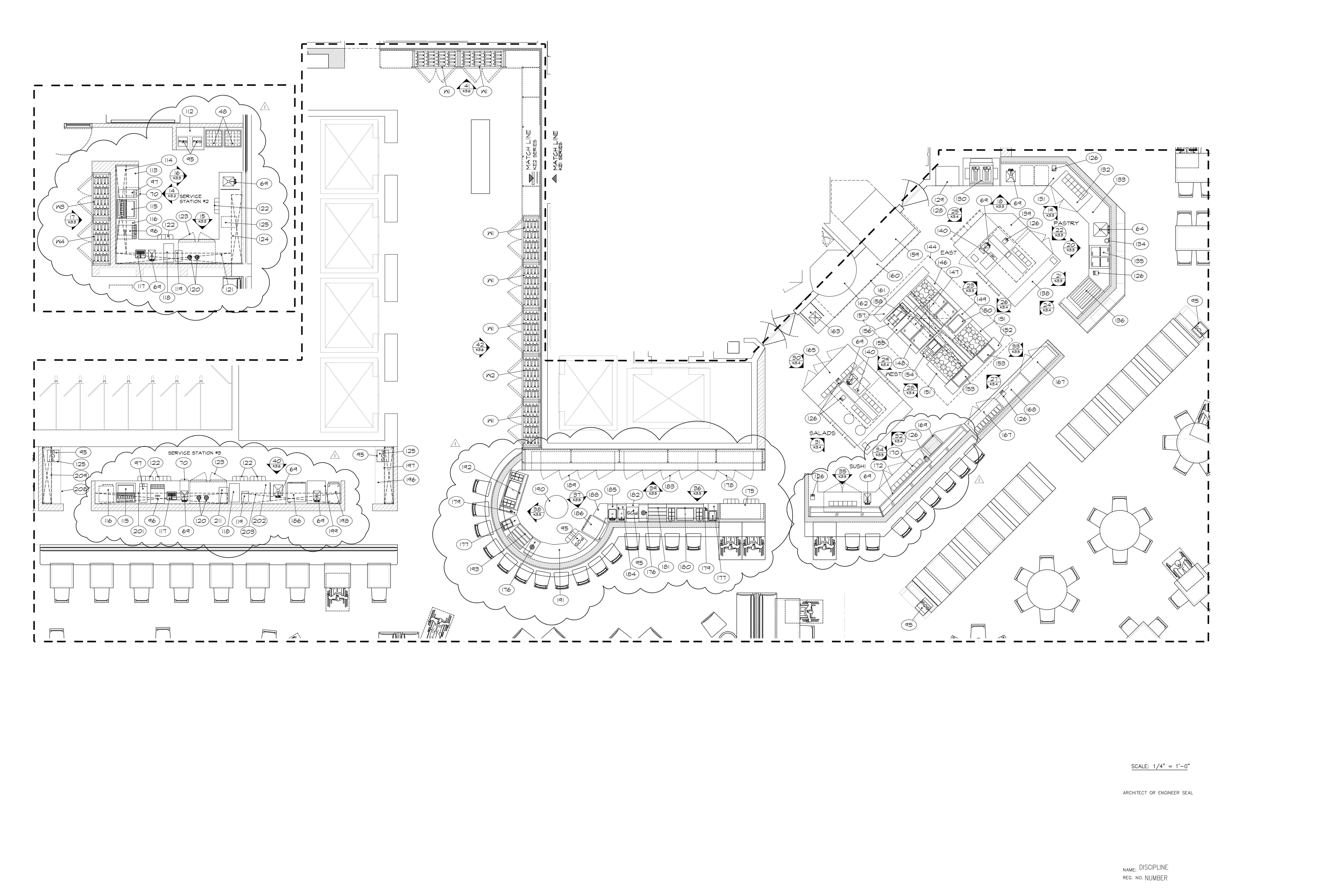 Tagged Foodservice Equipment Plan